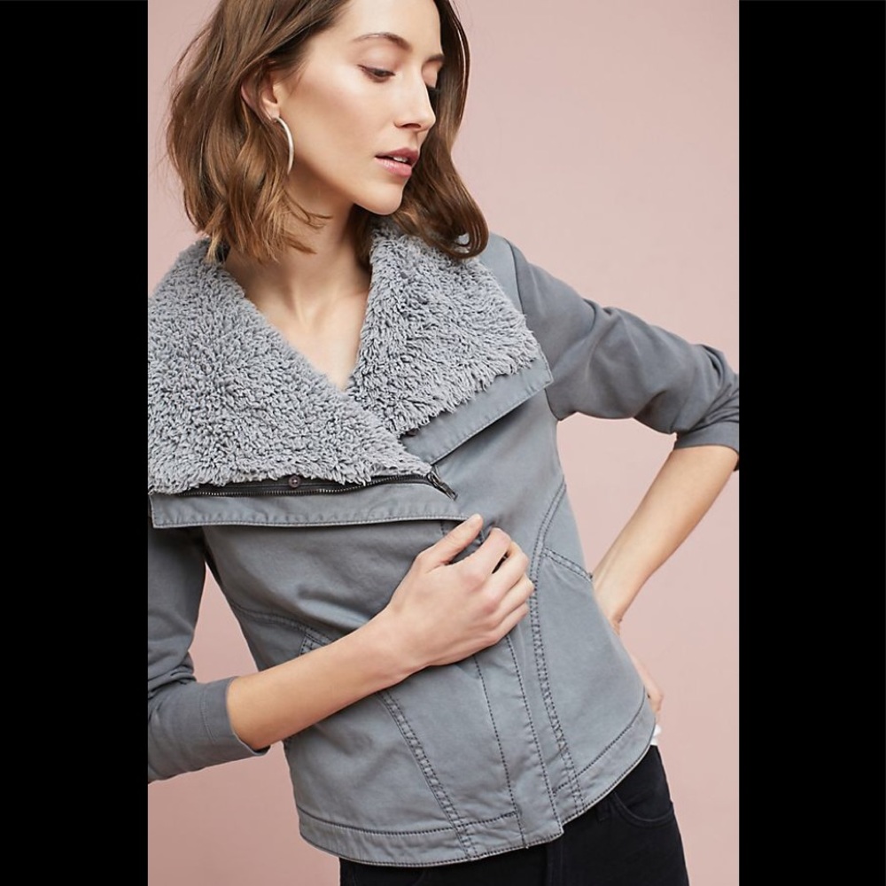 ISO Anthropologie Sherpa Collared Jacket, L